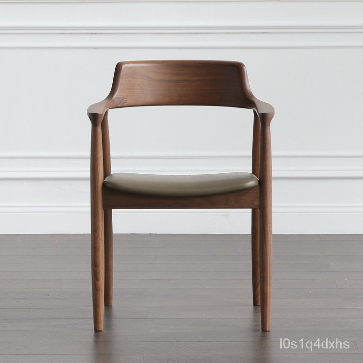 【優品工藝 | 椅子】北歐實木餐椅 | 總統椅 廣島椅 | 咖啡店餐廳洽談椅 | 簡約靠背椅 | 實木椅子