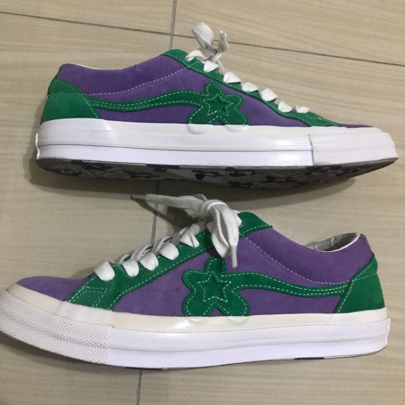 公司貨 converse one star golf le fleur 小花 紫綠 麂皮