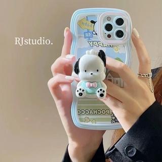 【現貨熱賣】卡通帕恰狗支架iPhone13手機殻蘋果12/11promax全包7/8plus軟套xr