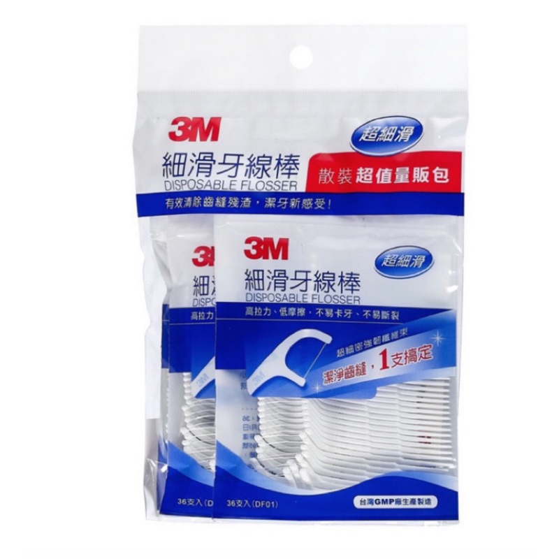 【便利商店】3M™ 細滑牙線棒, 散裝超值量販包 144支