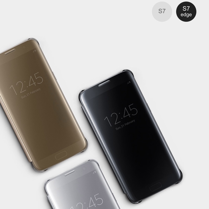 Samsung S7 edge 全透視感應皮套