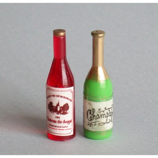🎀台灣製造/現貨🎀--袖珍迷你模型【紅色+綠色酒瓶(2瓶/組)】
