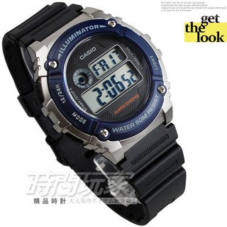 W-216H-2A 原價935 卡西歐 CASIO 電子錶 黑藍色 男錶 W-216H-2AVDF 【時間玩家】
