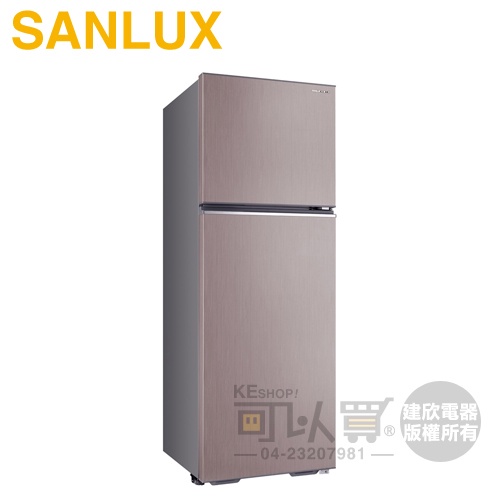 SANLUX 台灣三洋 ( SR-C380BV1B ) 380公升 變頻一級能效雙門電冰箱