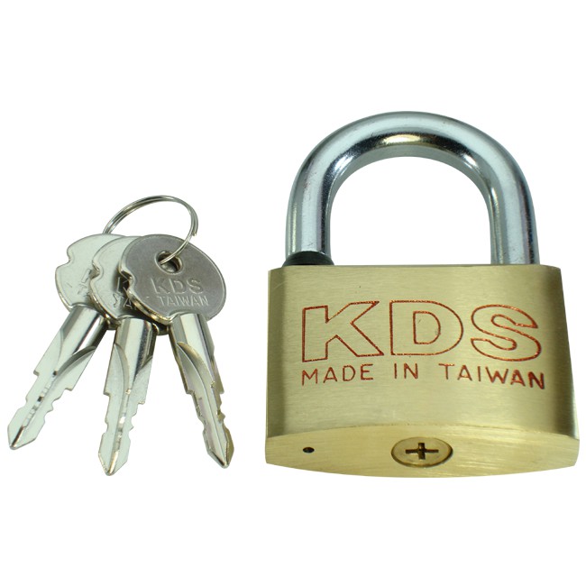 KDS 十字鎖頭 十字銅鎖 鎖頭 門鎖 鎖具 掛鎖 工具鎖 防盜鎖 多用途  附3把鑰匙 台灣製