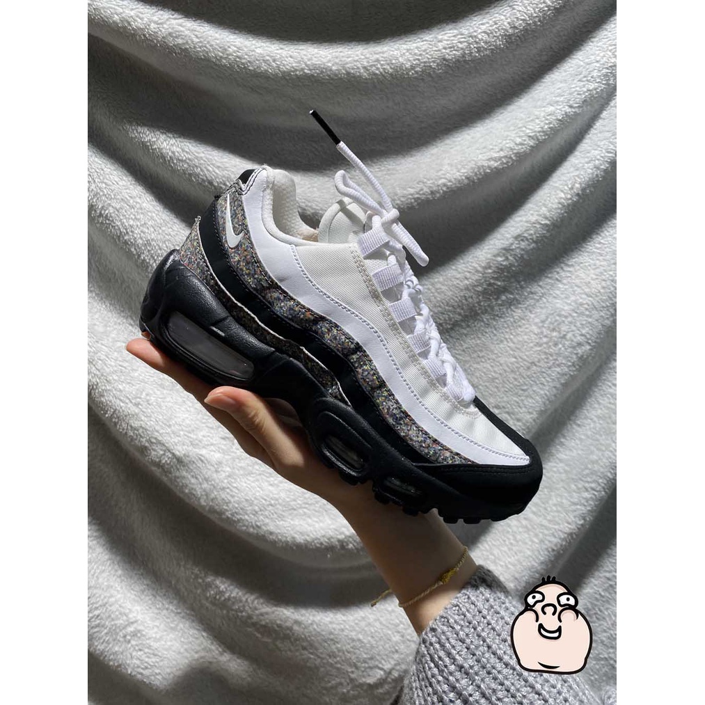 【胖春】NIKE WMNS AIR MAX 95 SE 白黑 918413007