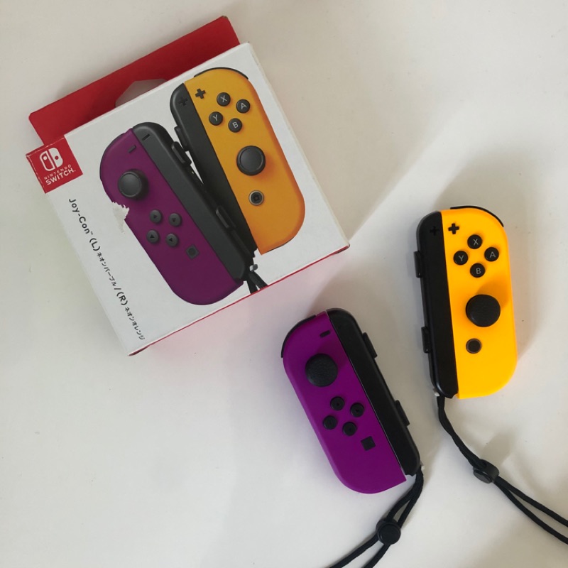 Nintendo Switch 手把「Joy-Con(L)/(R) 紫/橘」