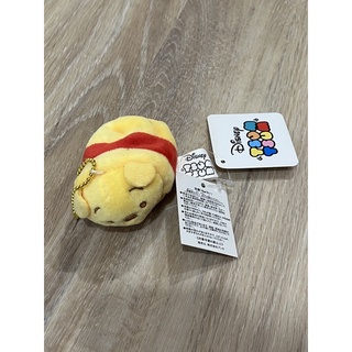 日本 迪士尼 tsumtsum小熊維尼 零錢包 吊飾 娃娃 收納包 迷你包