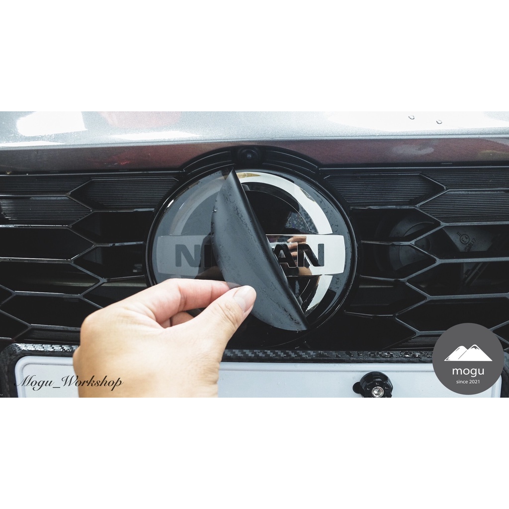 [膜谷包膜工作室] Nissan Sentra  Acc 車頭Logo 保護膜  犀牛皮 改色 燈膜 燻黑 改裝