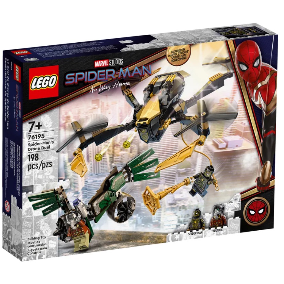 &lt;屏東自遊玩&gt; 樂高 LEGO 76195 漫威系列 蜘蛛人 蜘蛛俠的無人機決鬥 現貨