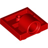 LEGO 6014616 10247 紅色 2x2 薄板 下方附單圓孔