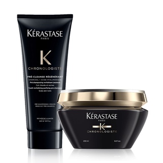 Kerastase 巴黎卡詩 黑鑽極萃逆時極淨組 (髮浴200ml+髮膜200ml)【SP嚴選家】