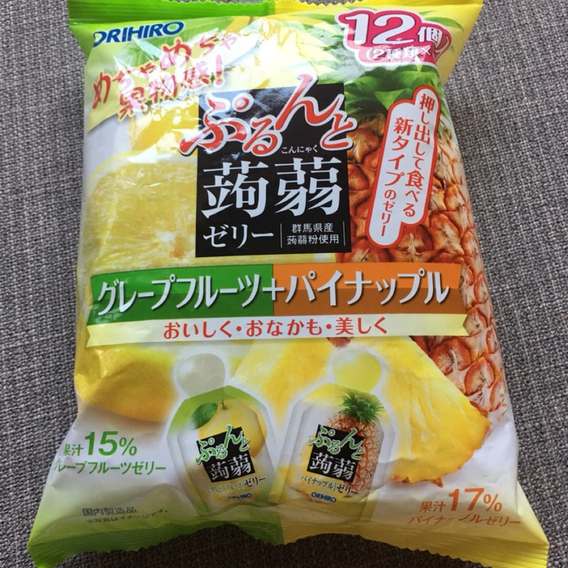 日本 ORIHIRO 雙口味蒟蒻果凍 12入大包裝