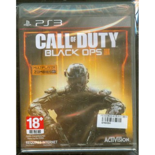{瓜瓜皮}全新PS3 遊戲 英文版 決勝時刻 黑色行動3 Co Black Ops 3