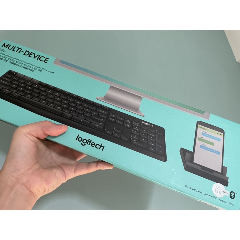 [二手]羅技Logitech k375s 多媒體無線鍵盤 含unifying接收器與手機支架