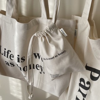우리걸스 Life is sweet drawstring bag