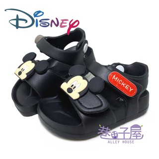 【零碼18號】DISNEY迪士尼 童款米奇防水超輕量涼鞋 [119381] 黑 MIT台灣製造【巷子屋】