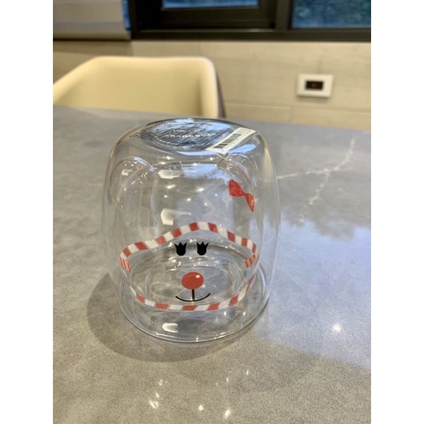全新 💌  sᴛᴀʀʙᴜᴄᴋs 星巴克聖誕熊雙層玻璃杯馬克杯