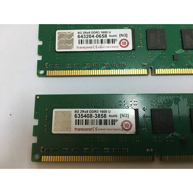 創見 DDR3  8G 1600 記憶體 一條 700元  二條1300元