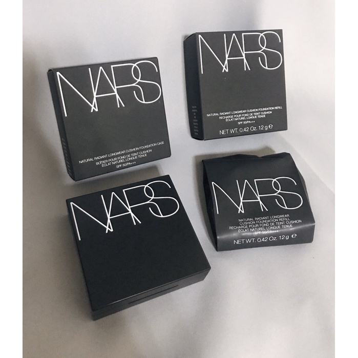 全新蕊加盒NARS超持久亮顏氣墊粉餅蕊+粉餅盒小方盒