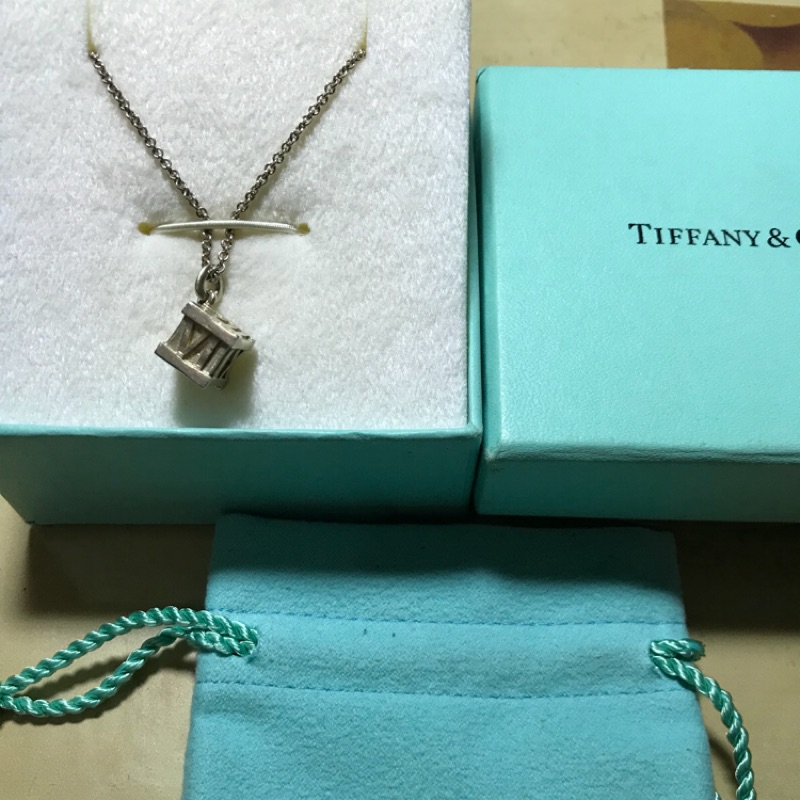 Tiffany 羅馬數字方塊項鍊 925銀