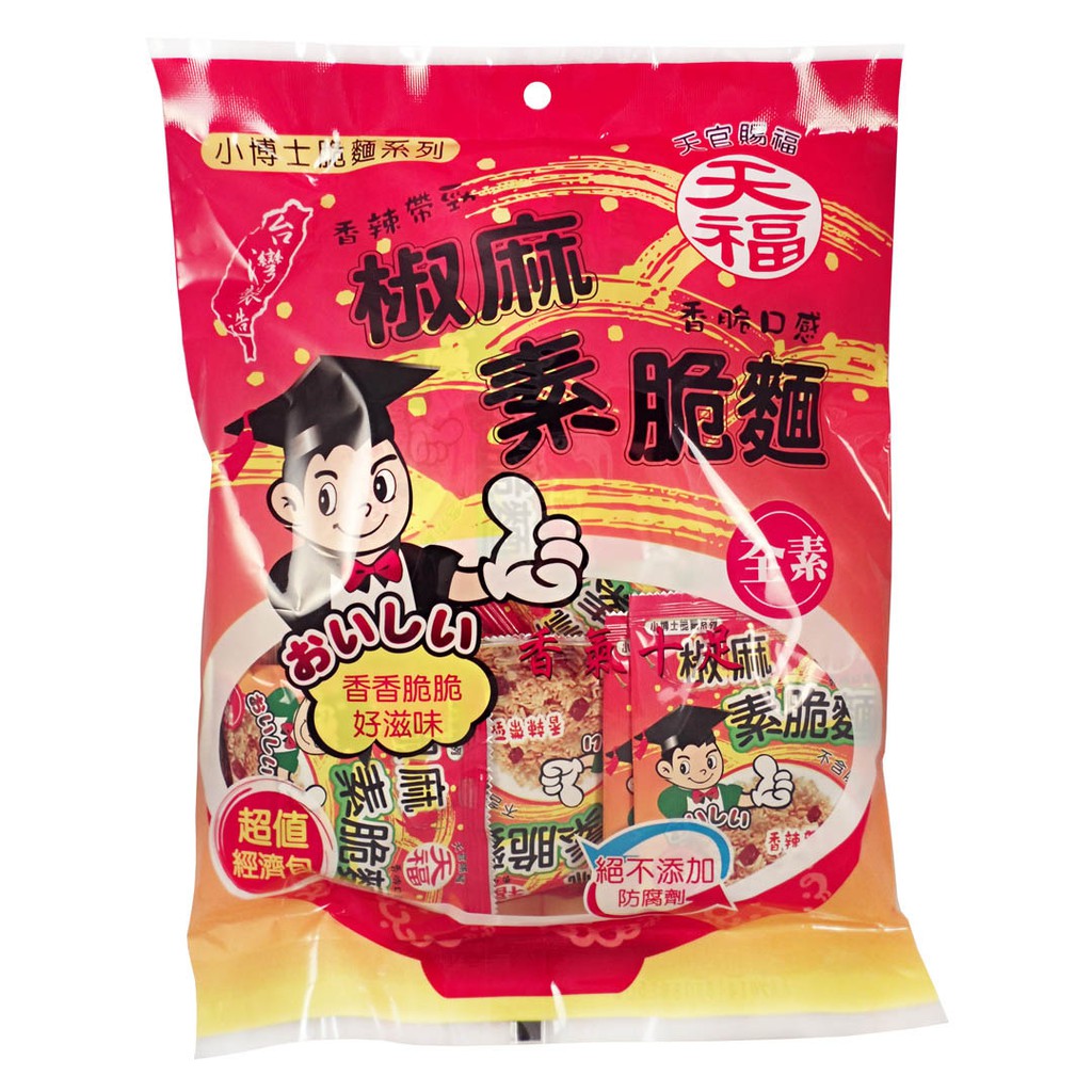 【天福】小博士 椒麻 素脆麵 素食小脆麵 (216g) &lt;全素&gt;