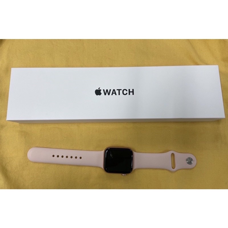 二手只試戴一次近全新Apple蘋果Watch SE 44mm 粉色 原廠公司貨運動手錶智慧手錶智慧穿戴台中高雄皆可自取