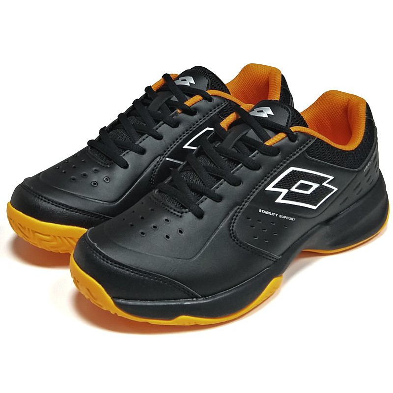 LOTTO SPACE 600 全地形網球鞋 基本款 男段 黑橘LT0AMT2230 出清