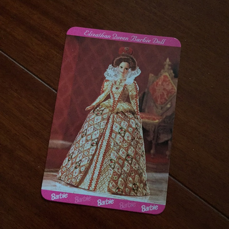 芭比 1997年 barbie 收藏卡 伊莉莎白女皇