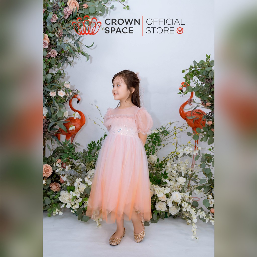 [高級版] 粉彩 CKGS 粉色女孩公主皇冠太空裙3810901 尺寸 5-9