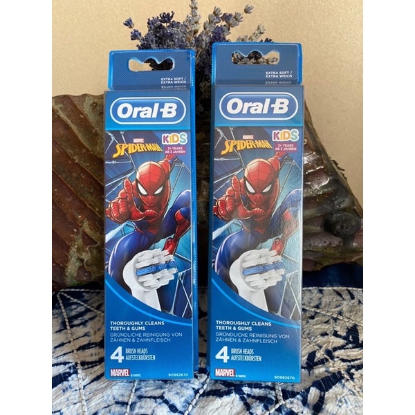 (現貨) Oral-B德國🇩🇪 兒童刷頭補充包 oral b 德國牌 歐樂B 牙刷頭 蜘蛛人 冰雪奇緣 寶寶刷牙 刷頭