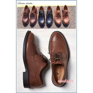 全新正品 American Eagle 0213-6303 咖啡雕花款休閒正式兩穿牛津皮鞋 現貨9號 我最便宜