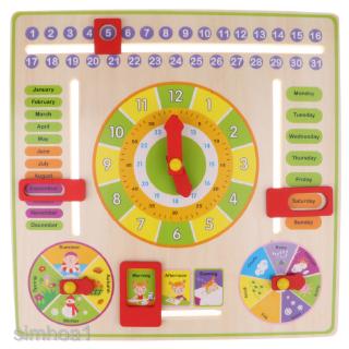 childrens wooden calendar