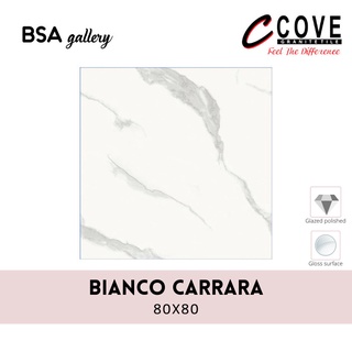 花崗岩 COVE 80X80 BIANCO CARRARA 花崗岩瓷磚上光拋光