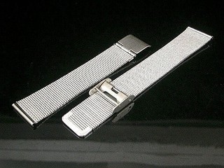 庫存出清~ 24mm不鏽鋼編織mesh米蘭錶帶,可替代卡紋克來簡約錶頭～實品拍攝