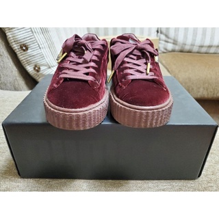 Puma creeper Rihanna 酒紅 天鵝絨 24cm