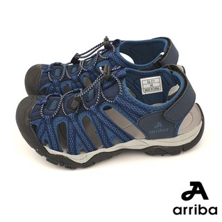 【MEI LAN】ARRIBA 艾樂跑 (男) 輕量 緩震 護趾 運動涼鞋 透氣 止滑 62511 藍 另有黑色