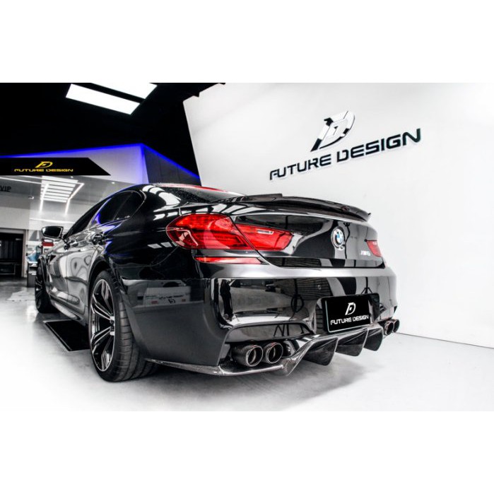 【Future_Design】BMW F06 F12 F13 M6 V款 高品質 抽真空 碳纖維 後下巴 後中