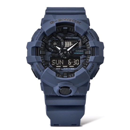 G-SHOCK GA-700CA-2A 迷彩 藍色 下標送玻璃保護貼