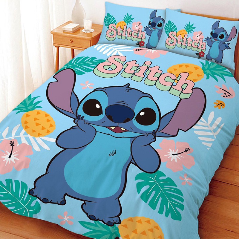 迪士尼 【史迪奇-阿囉哈】 床包枕套組 床包被套組 台灣製 正版授權