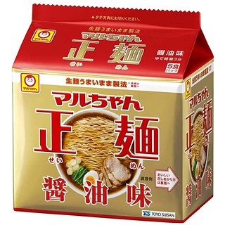 日本 東洋正麵拉麵 系列 鹽味 醬油味 整袋裝 單包裝 日本原裝 生麵製法 5入/袋 日本 拉麵