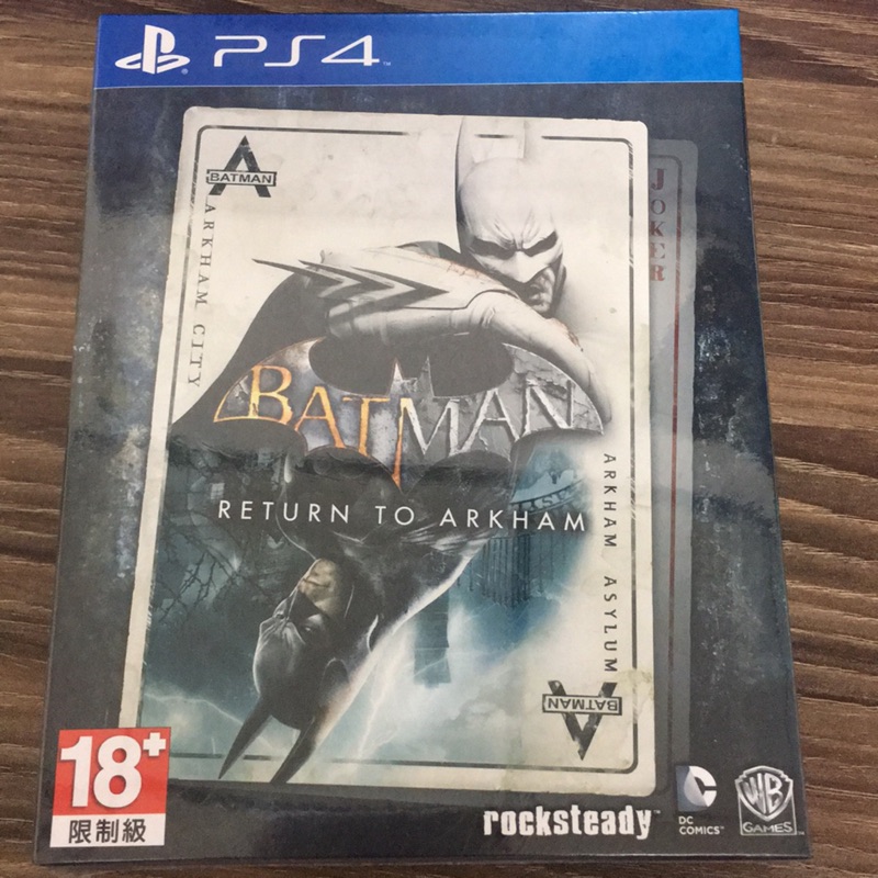 全新 PS4遊戲光碟  蝙蝠俠：重返阿卡漢 英文版 (Batman: Return to Arkham)