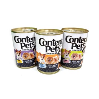 Content Pets 康沛特 犬用綜合營養狗餐食400g 單罐 狗罐頭主食 牛肉 雞肉 羊肉