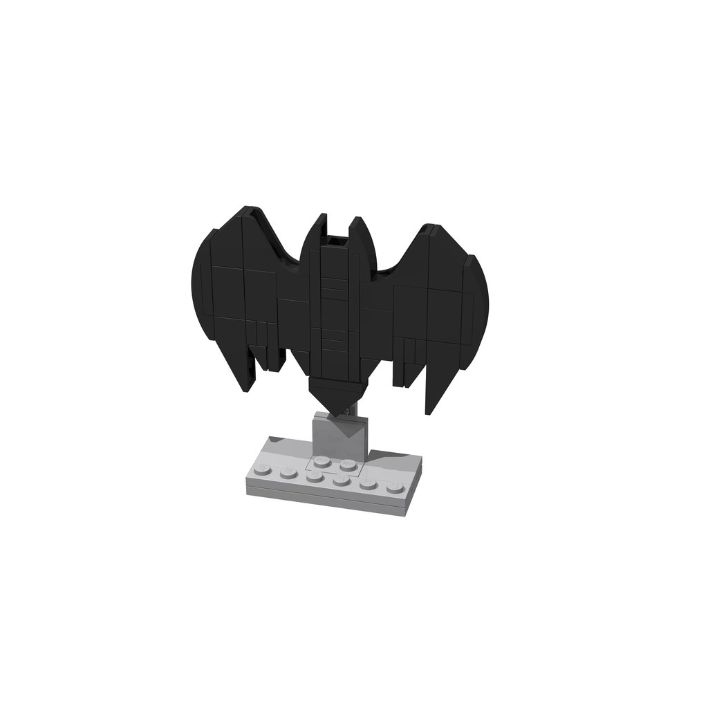 [ANDY] LEGO 樂高 MOC 創作 蝙蝠俠 logo 立牌 Batman Logo 不附人偶 64pcs