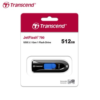 Transcend 創見 JetFlash 790 USB3.1 黑色 高速 隨身碟 公司貨 256G 512G