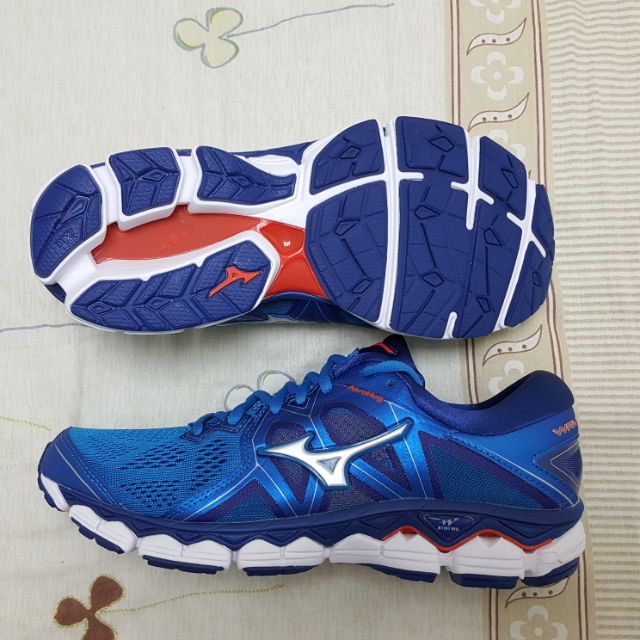 【新賣家 特價中】美津濃 MIZUNO WAVE SKY 2 高緩衝男慢跑鞋 J1GC180203 寶藍色