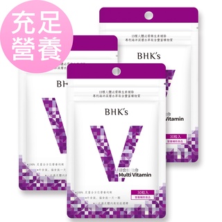 BHK's 綜合維他命錠 (30粒/袋)3袋組 官方旗艦店