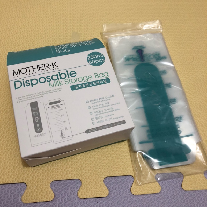 韓國 MOTHER-K 溫感免洗奶瓶袋（60入）