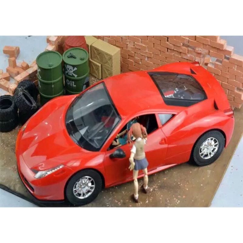 全新品 1 12 載具雙門跑車6吋車可動道具配件場景 蝦皮購物