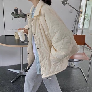 Osjang 推薦款 實拍 韓風休閒polo領寬鬆壓線保暖外套